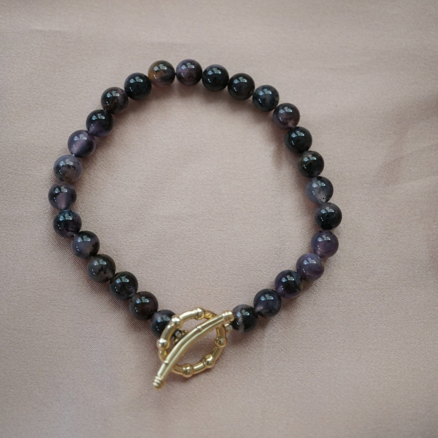 Purple Sage Chalcedony Soleil Bracelet Jewelry Bayou with Love 