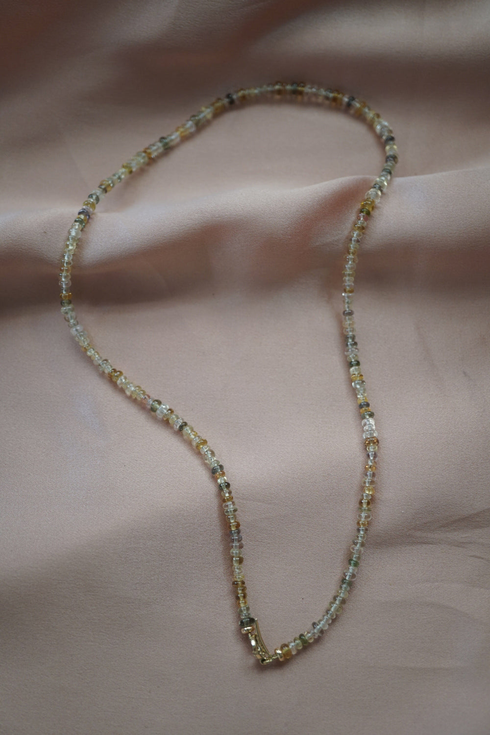 Yellow Sapphire Crescent Moon Necklace Jewelry Bayou with Love 