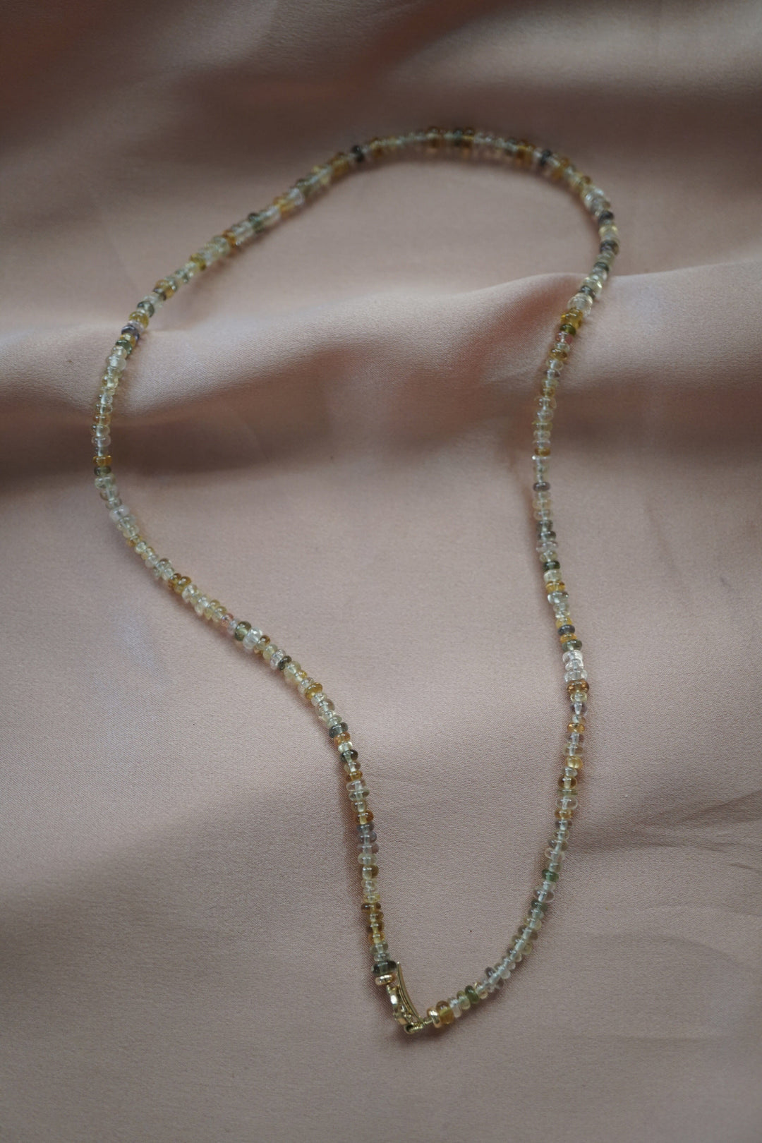 Yellow Sapphire Crescent Moon Necklace Jewelry Bayou with Love 