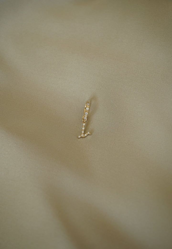BaYou Diamond Pavé Initial Charms | Sample Sale Hidden Bayou with Love i 