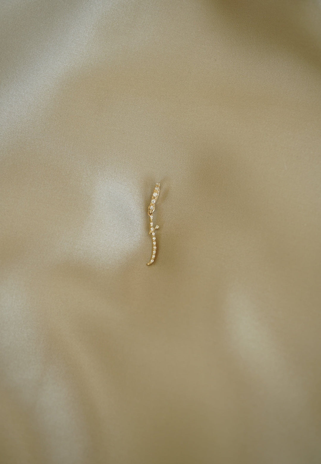 BaYou Diamond Pavé Initial Charms | Sample Sale Hidden Bayou with Love j 