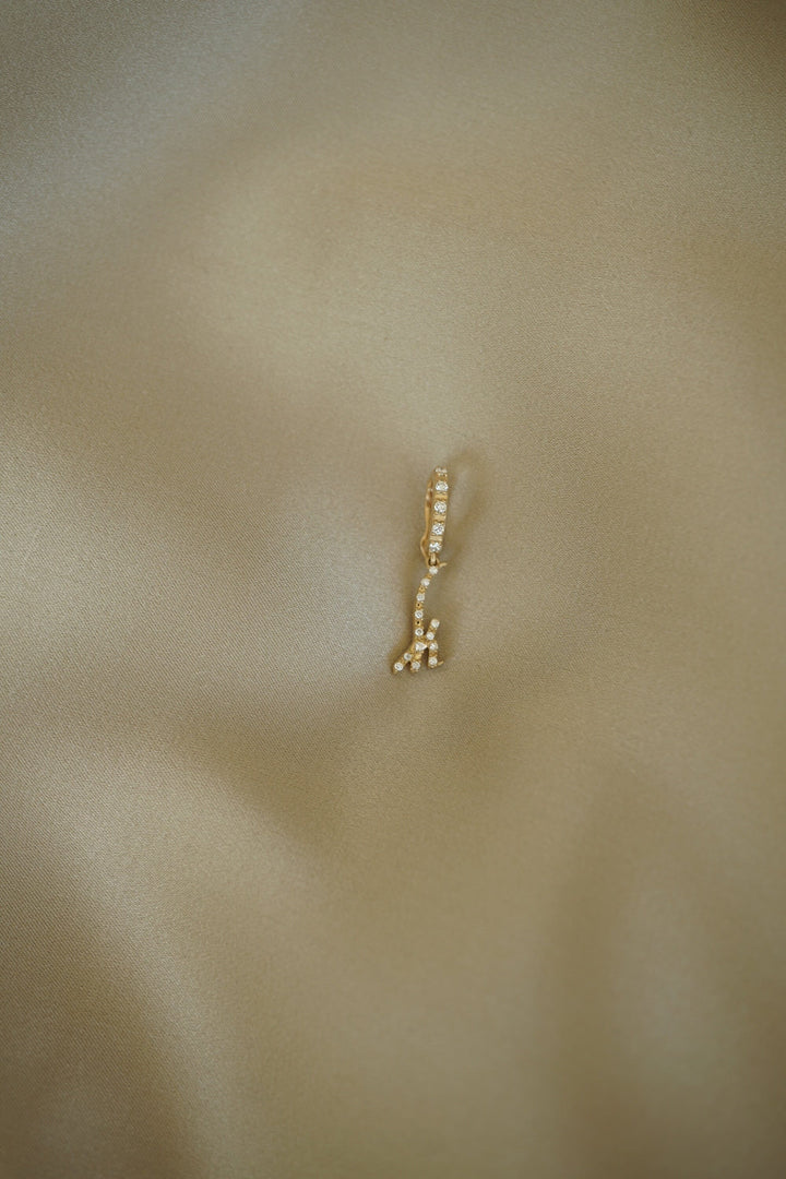 BaYou Diamond Pavé Initial Charms | Sample Sale Hidden Bayou with Love k 