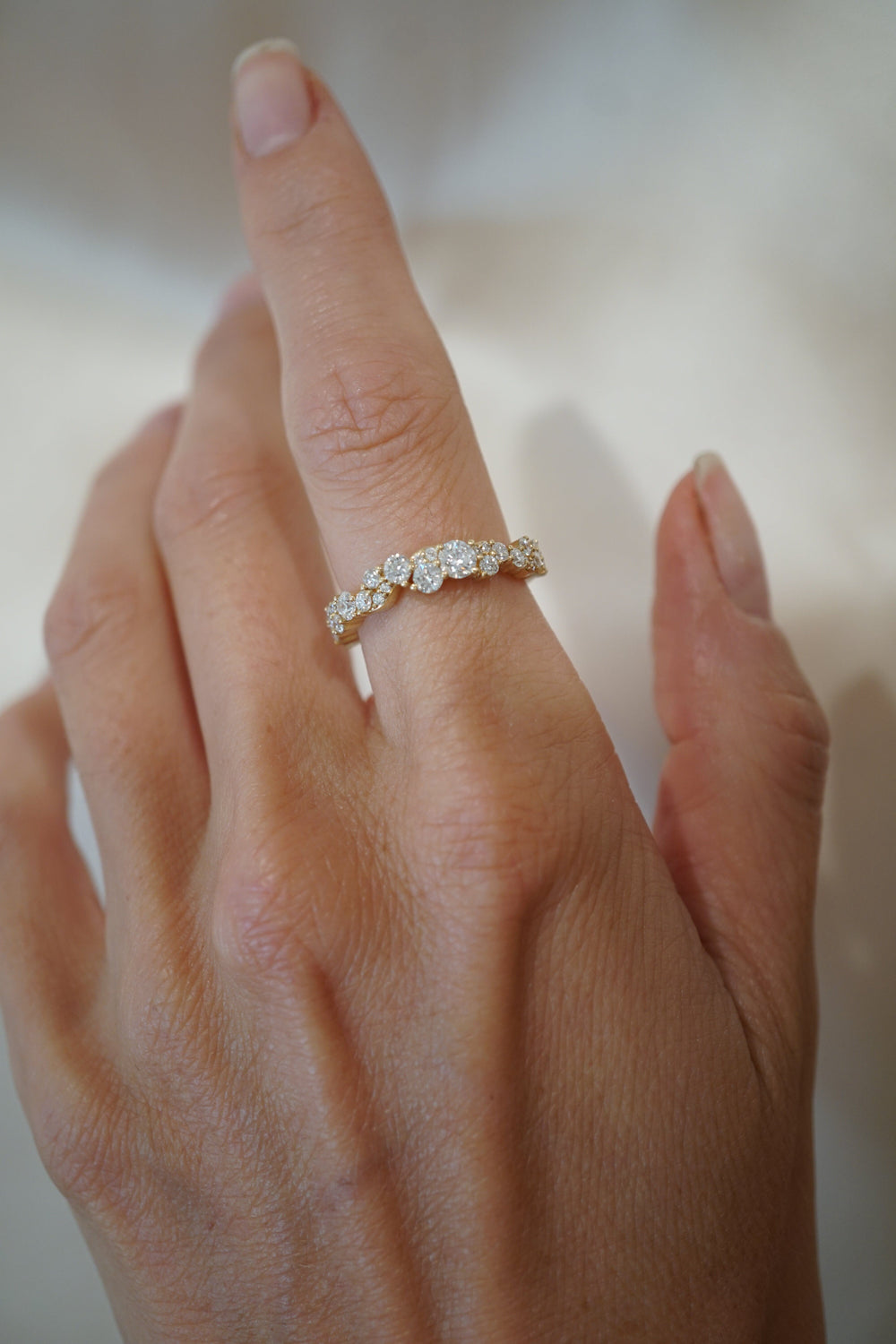 Half Diamond Band Jewelry Bayou with Love 