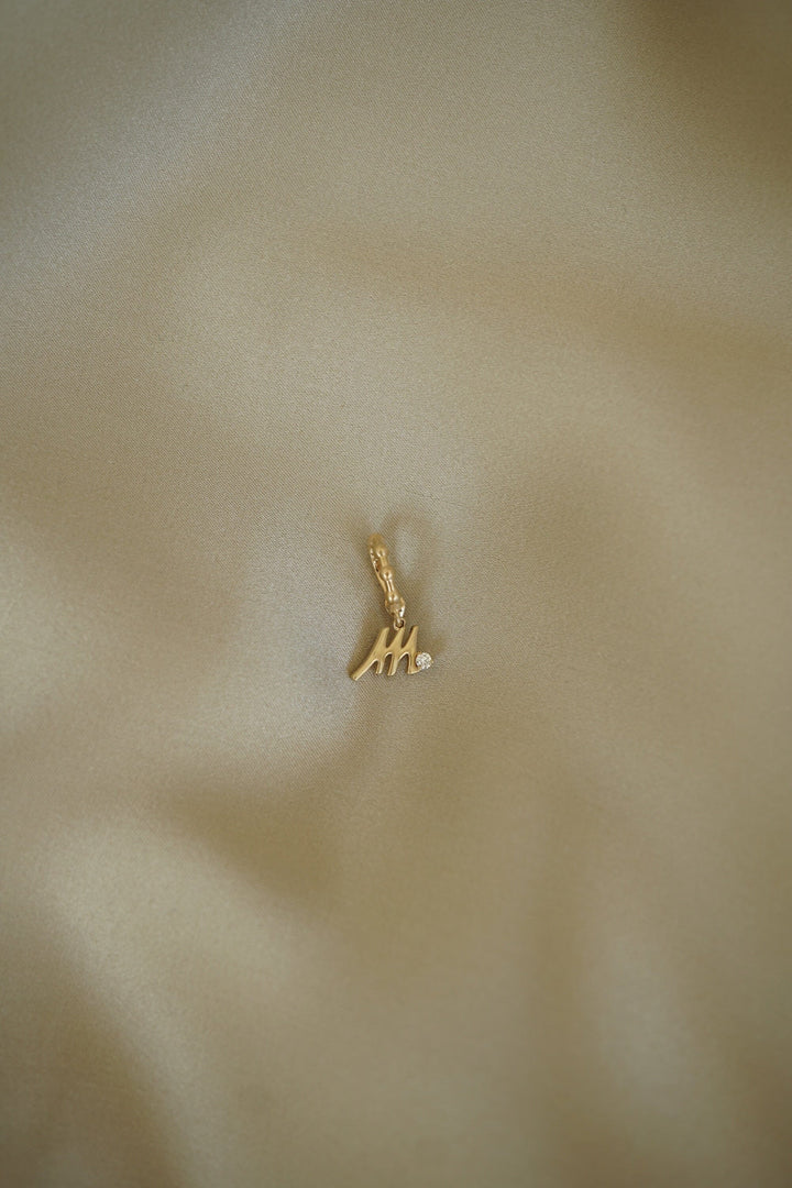 BaYou Gold + Diamond Initial Charms | Sample Sale Hidden Bayou with Love m 