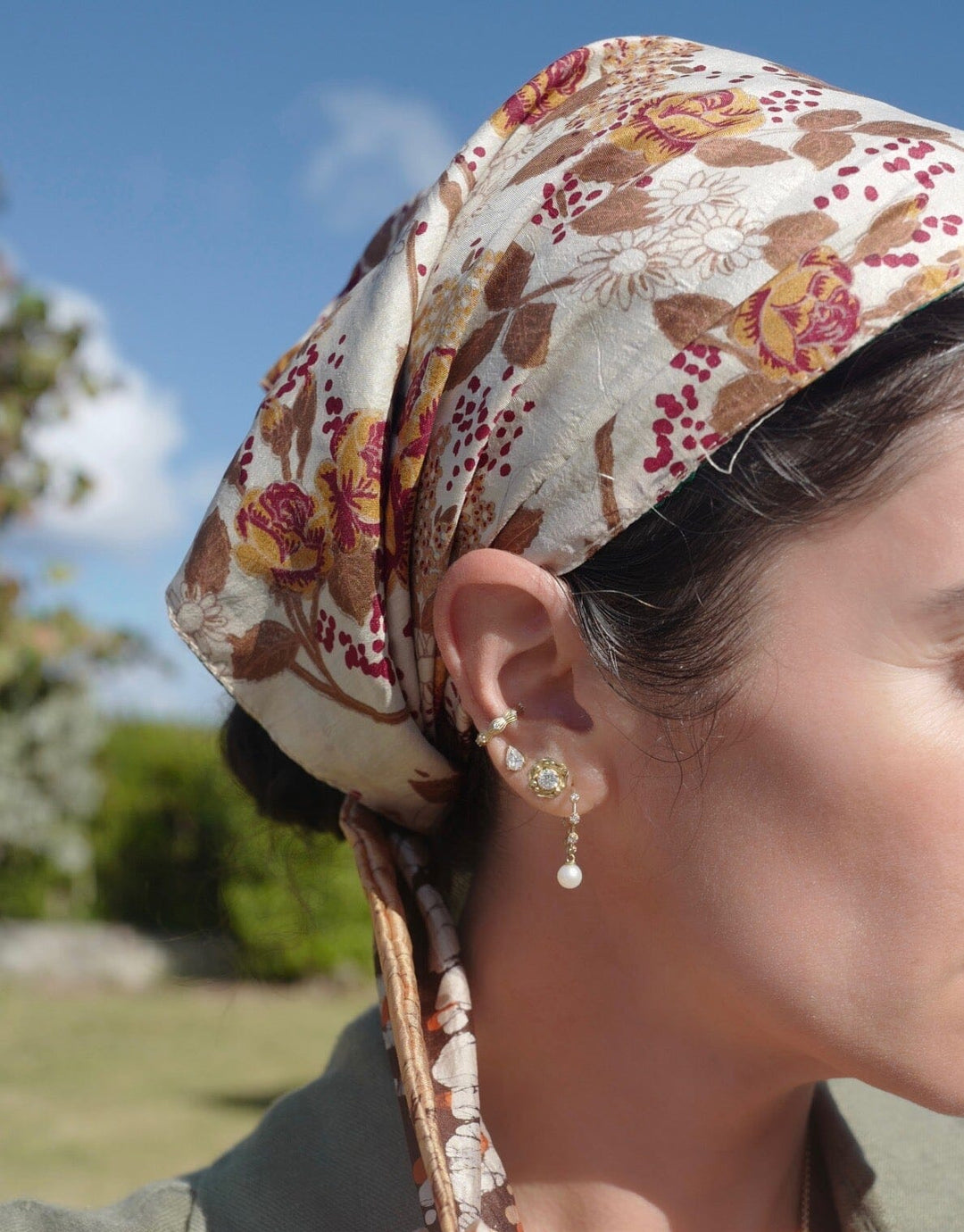 Upcycled Silk Hair/Body Wrap Accessories Annahmol 