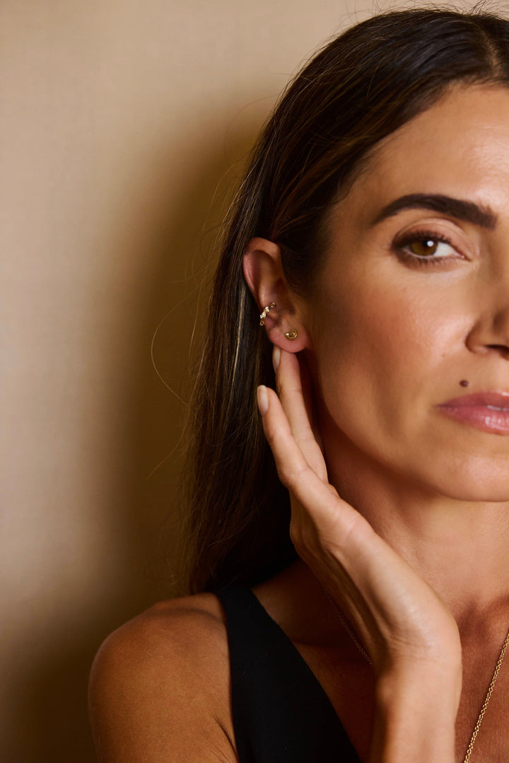 Diamond Tusks Spiral Studs Jewelry Bayou with Love 