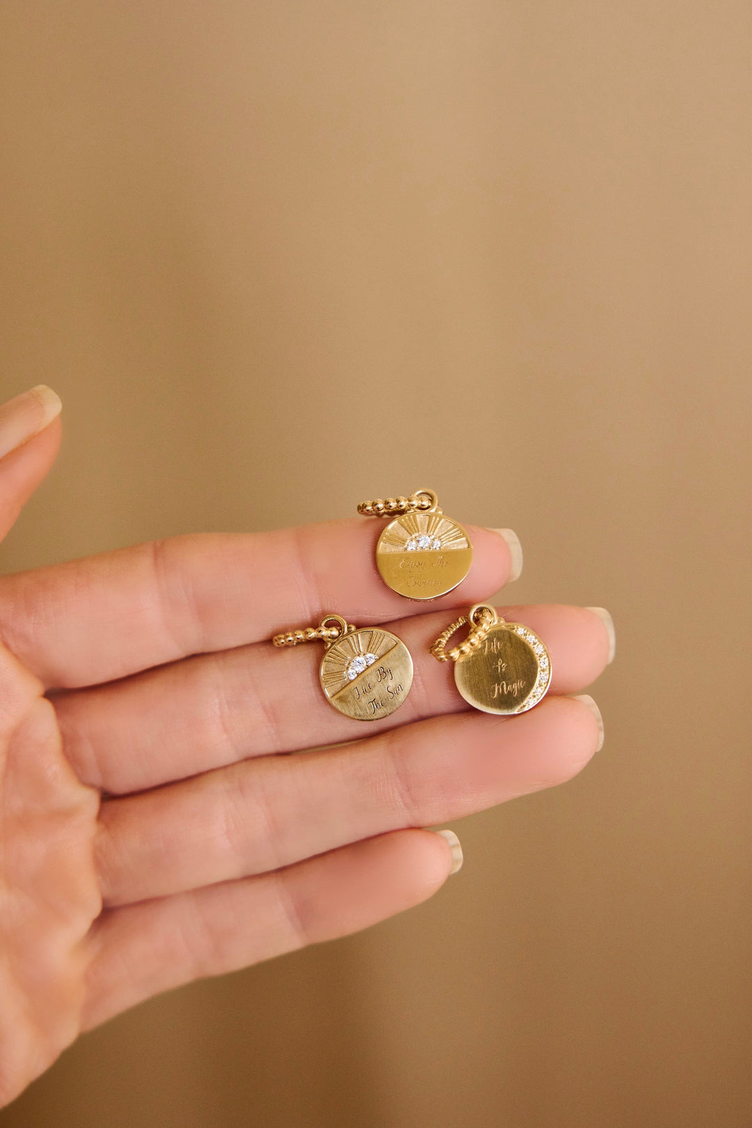 Inspirational Phrase Disk Charm Jewelry Bayou with Love 