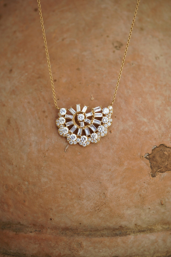 Diamond Seashell Necklace Jewelry Bayou with Love 