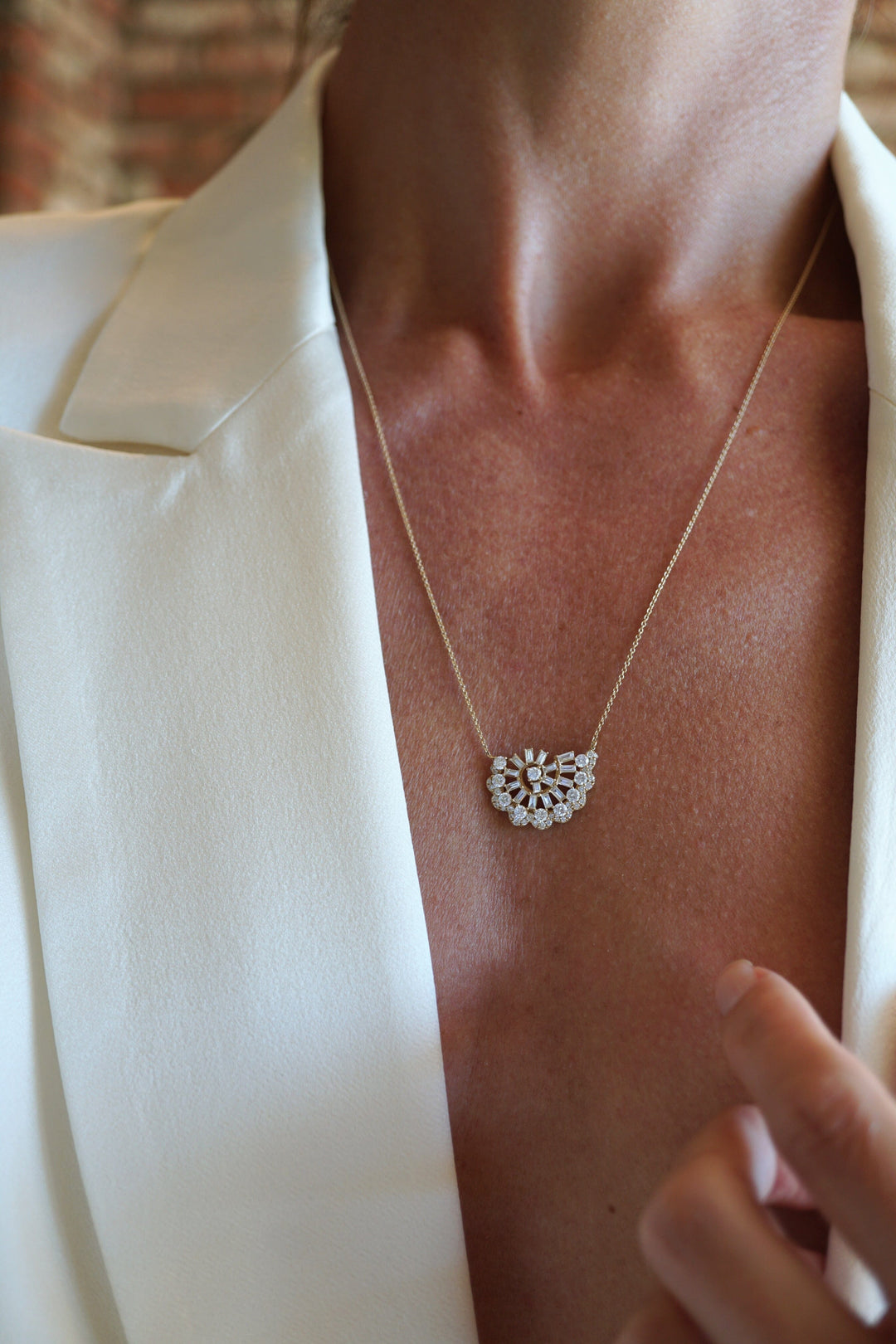 Diamond Seashell Necklace Jewelry Bayou with Love 