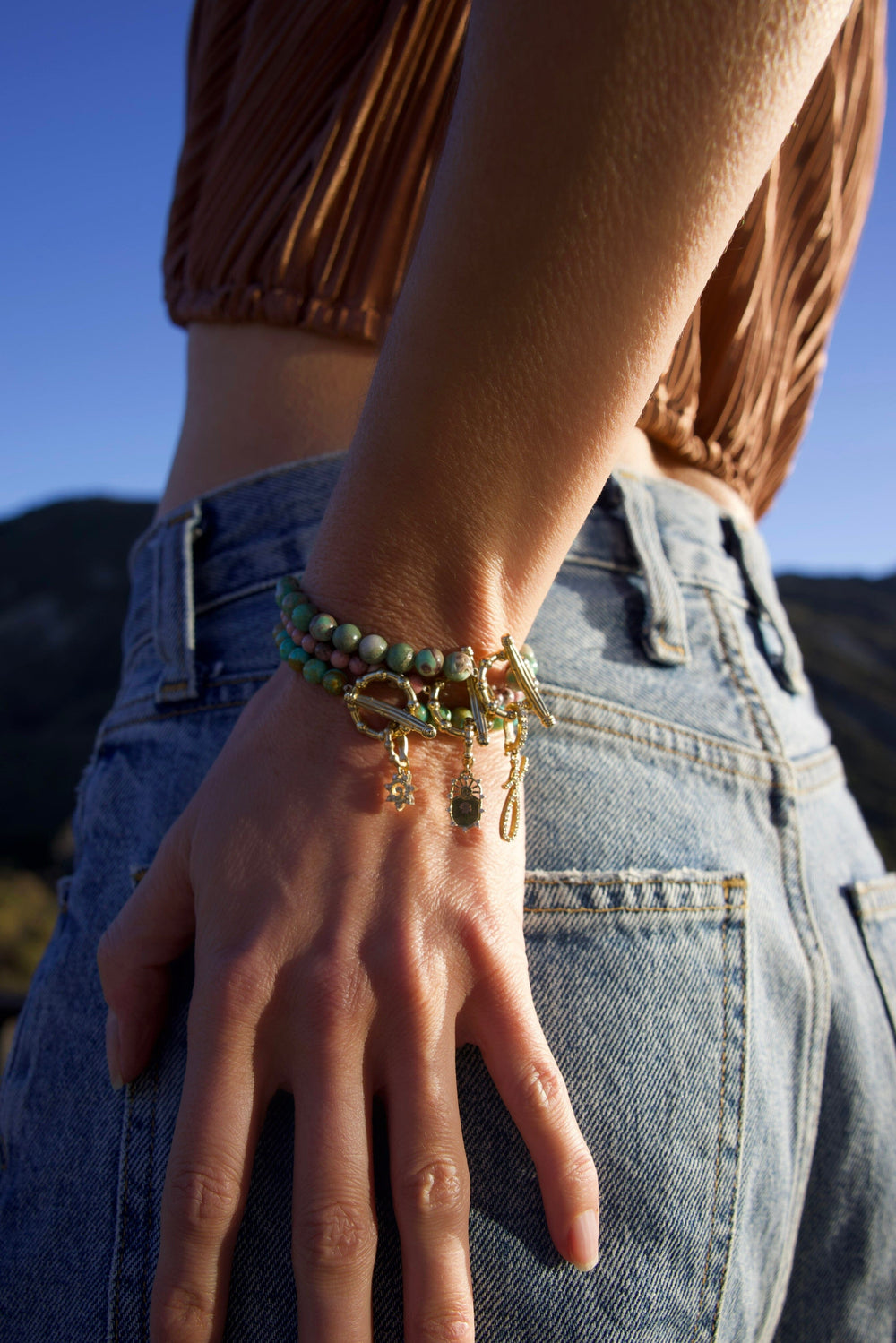 Variscite Soleil Bracelet Jewelry Bayou with Love 