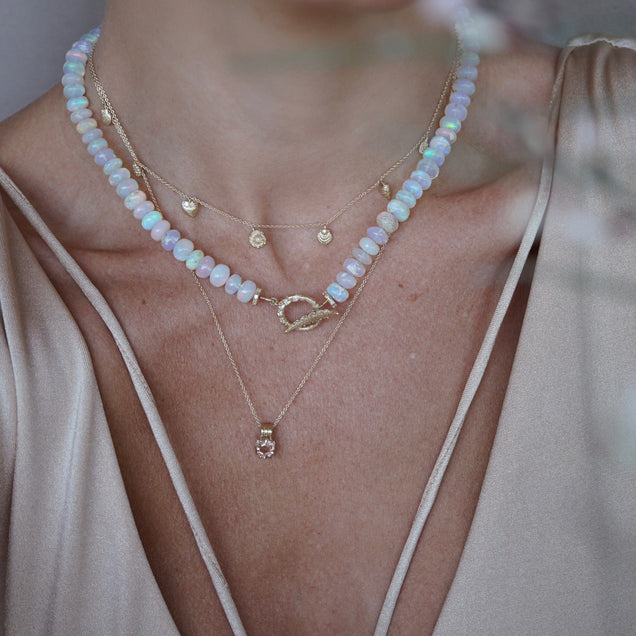 Oregon Sunstone Triple Orbit Necklace Jewelry Bayou with Love 