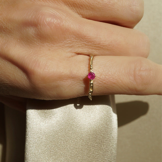 Birthstone Water Ring Jewelry Bayou with Love Ruby 5 