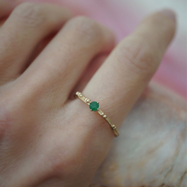 Birthstone Water Ring Jewelry Bayou with Love Emerald 5 