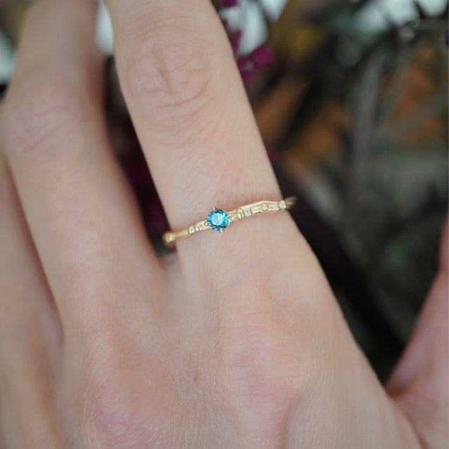 Birthstone Water Ring Jewelry Bayou with Love Blue Topaz 5 
