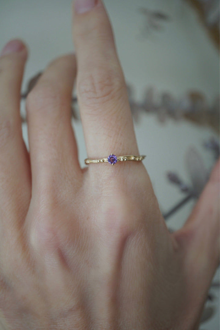 Birthstone Water Ring Jewelry Bayou with Love Amethyst 5 