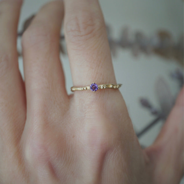 Birthstone Water Ring Jewelry Bayou with Love Amethyst 5 