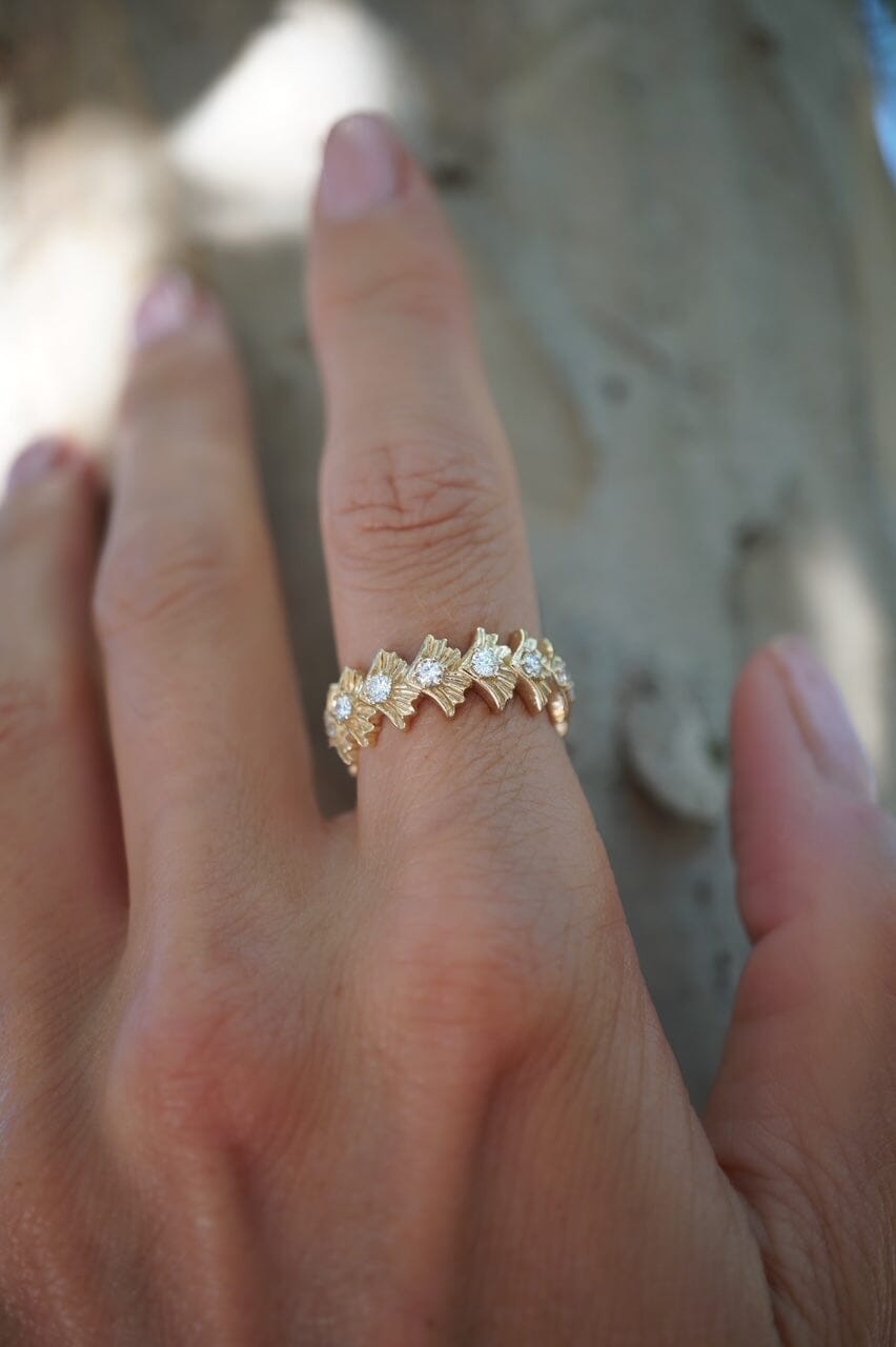 Sunrise Shell Radiance Ring Jewelry Bayou with Love 