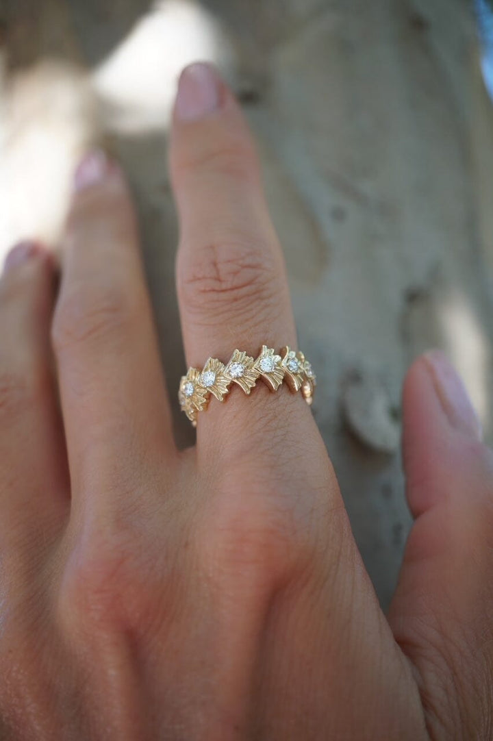 Sunrise Shell Radiance Ring Jewelry Bayou with Love 