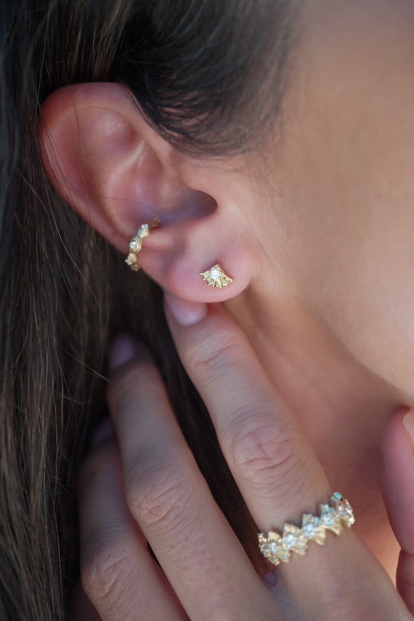 Sunrise Shell Radiance Studs Jewelry Bayou with Love 