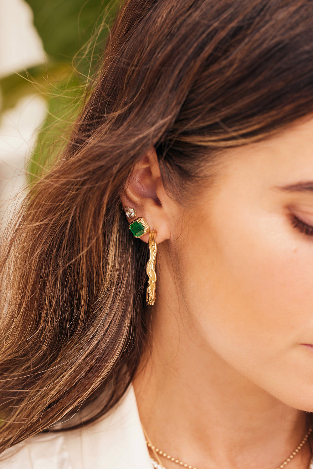 The Gaia Hoops Jewelry Bayou with Love 