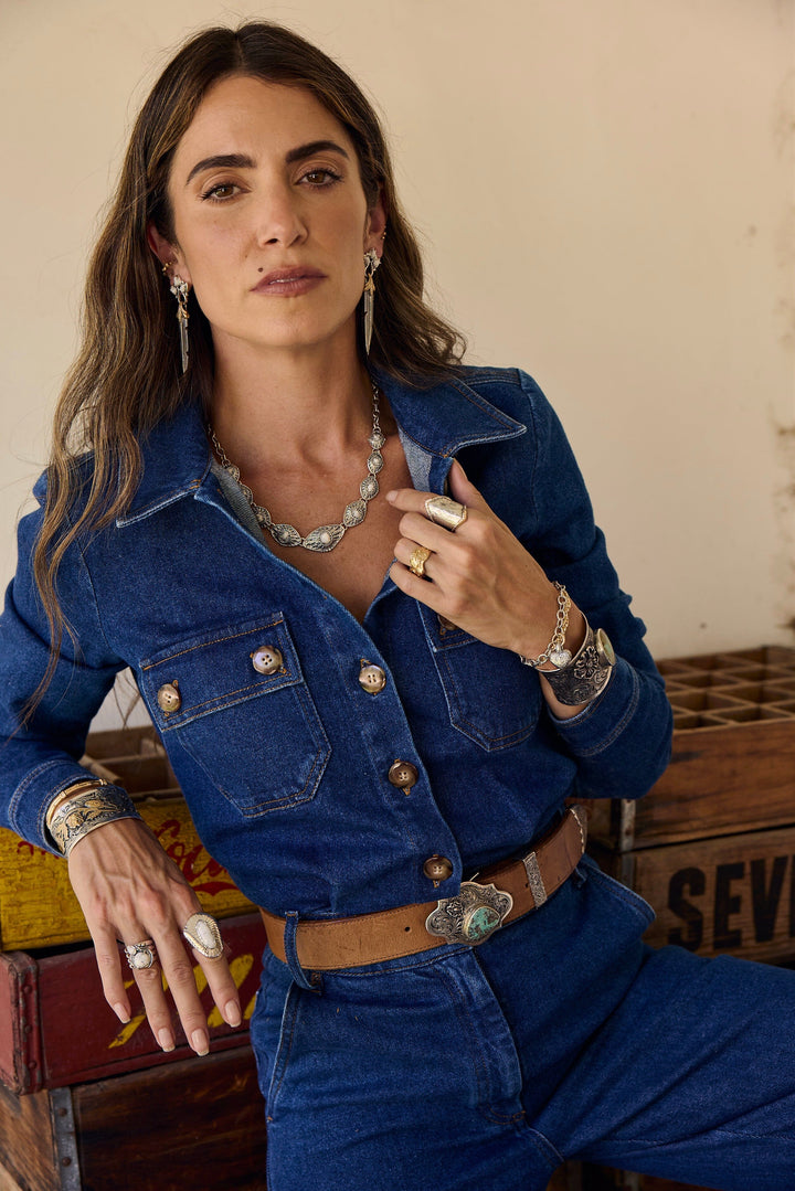 Feather Magnesite Necklace Jewelry Bayou with Love 