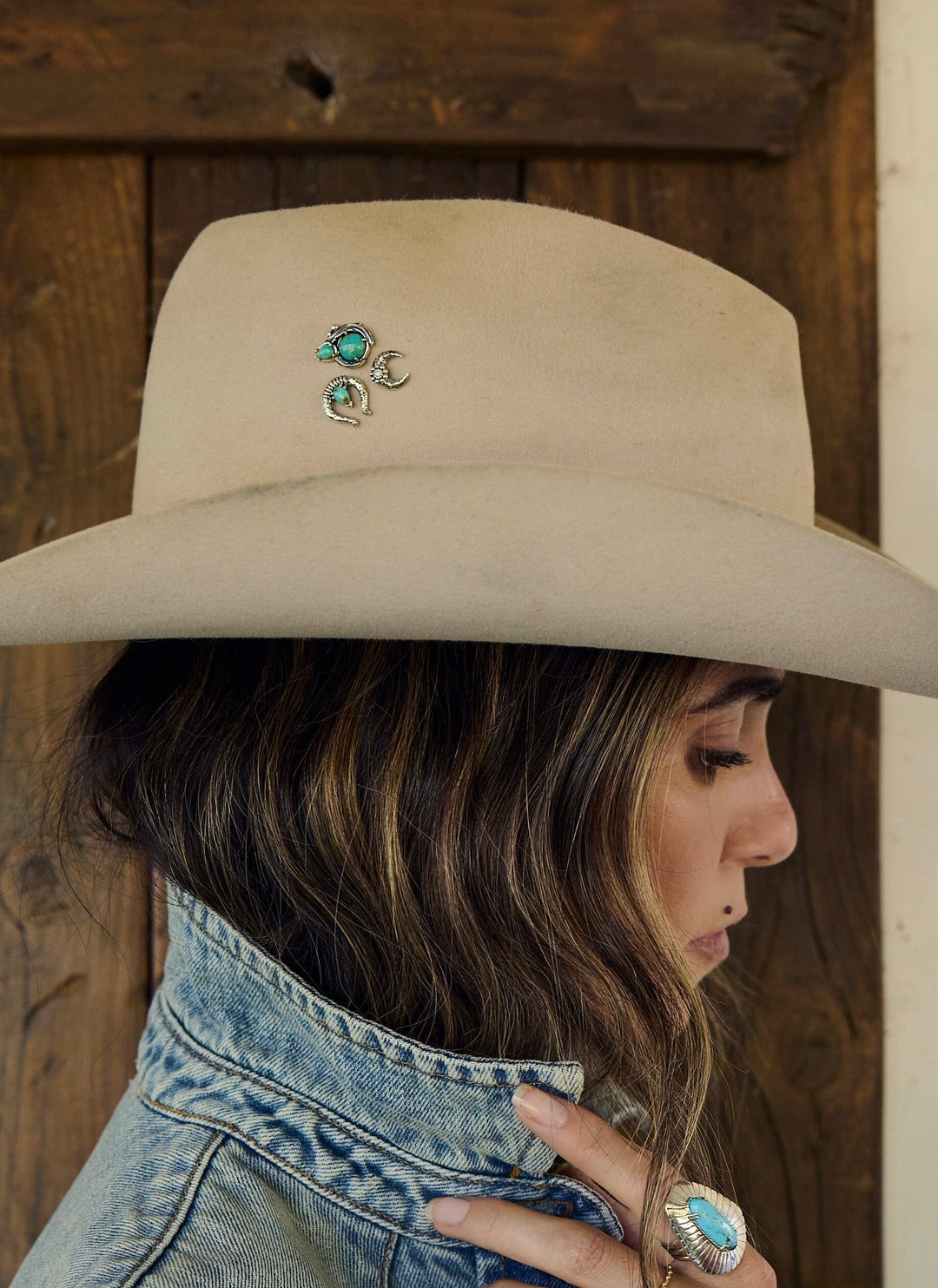 Feather Turquoise Hat Pin Jewelry Bayou with Love 