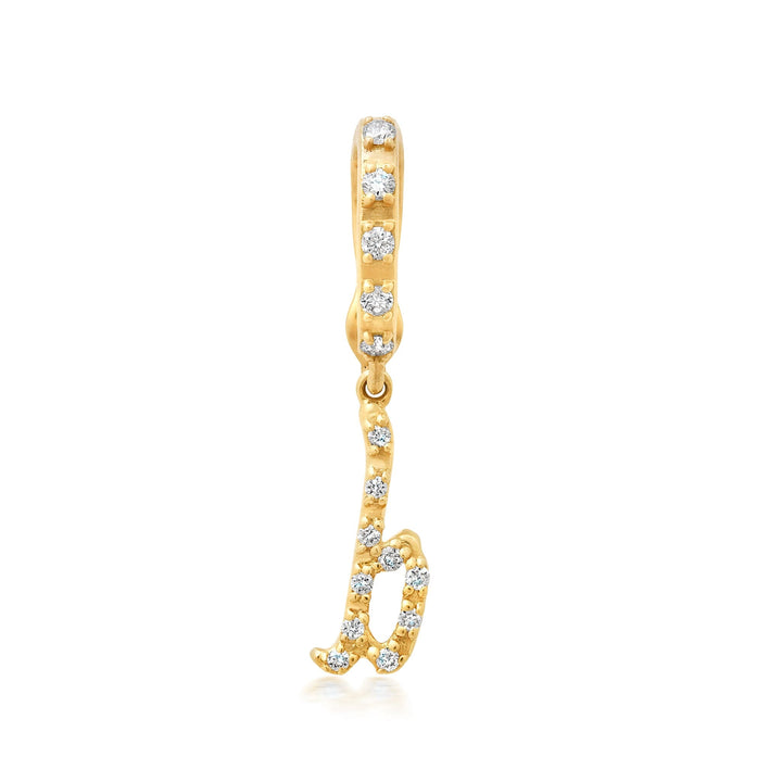 9Bayou Diamond Pavé Initial Charms | Sample Sale Hidden Bayou with Love b 