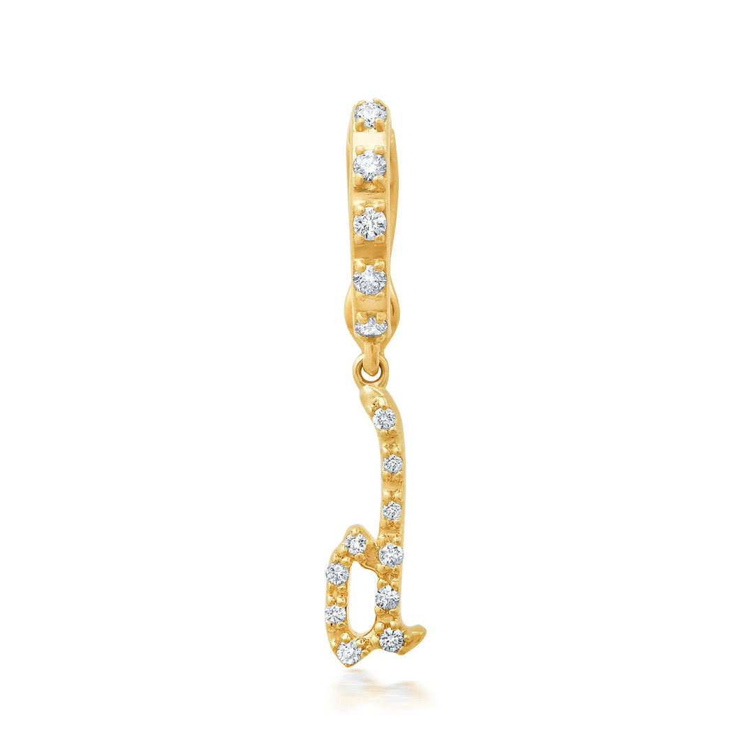 9Bayou Diamond Pavé Initial Charms | Sample Sale Hidden Bayou with Love d 