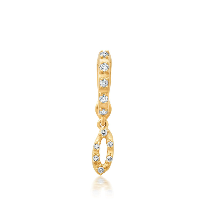 9Bayou Diamond Pavé Initial Charms | Sample Sale Hidden Bayou with Love o 