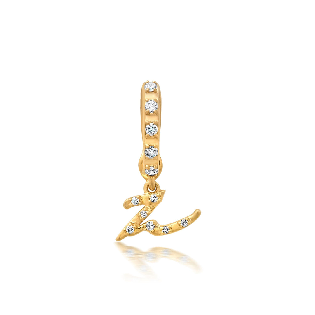 9Bayou Diamond Pavé Initial Charms | Sample Sale Hidden Bayou with Love z 