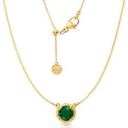 Round Emerald Rattan Necklace Jewelry Bayou with Love 