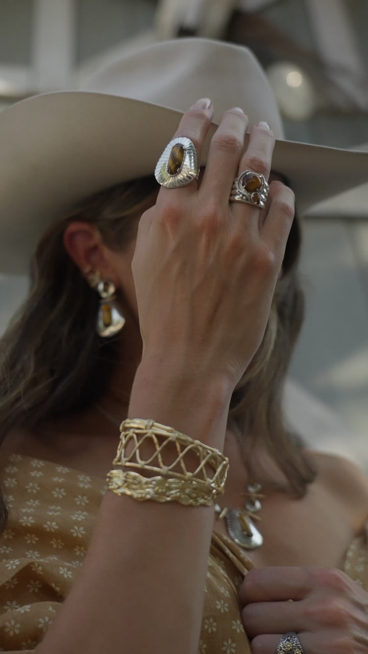 The Large Golden Rio Cuff