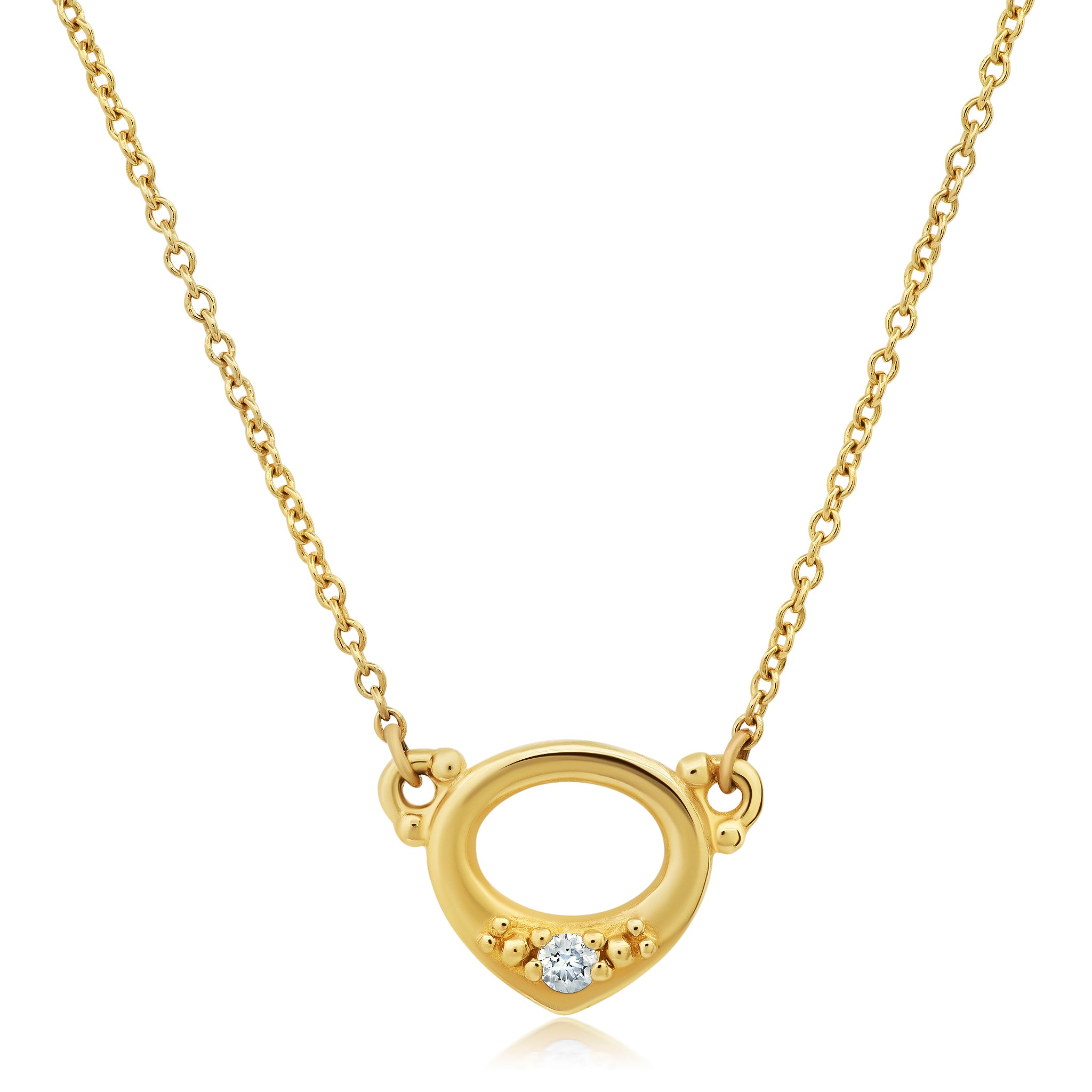 NEW Diamond Oval Necklace Jewelry Bayou with Love 