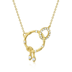 NEW Diamond Necklace 5 Jewelry Bayou with Love 