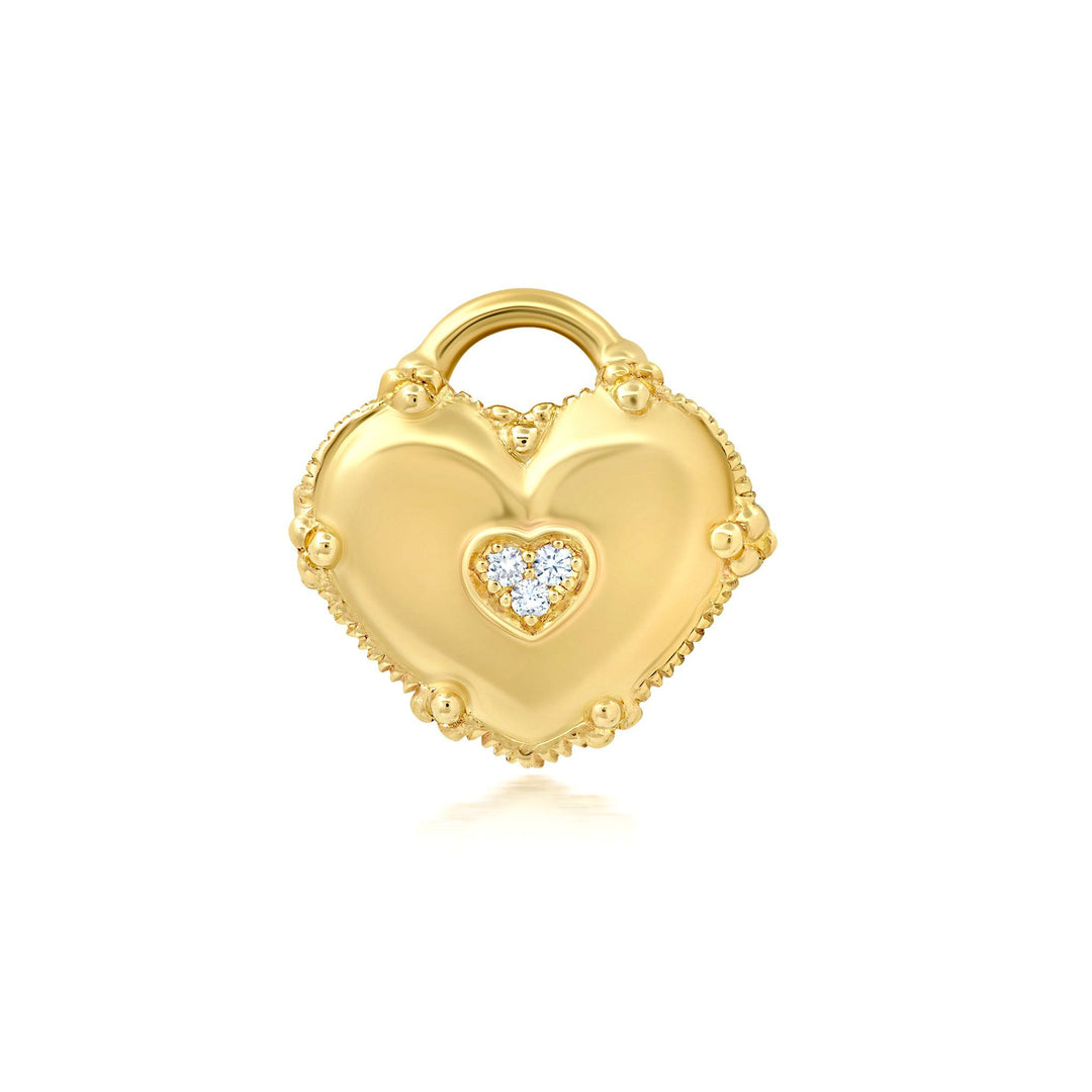 NEW Mini Diamond Heart Locket Jewelry Bayou with Love 
