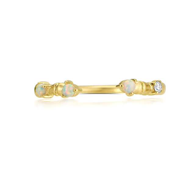NEW Rattan Open Opal Diamond Ring Jewelry Bayou with Love 