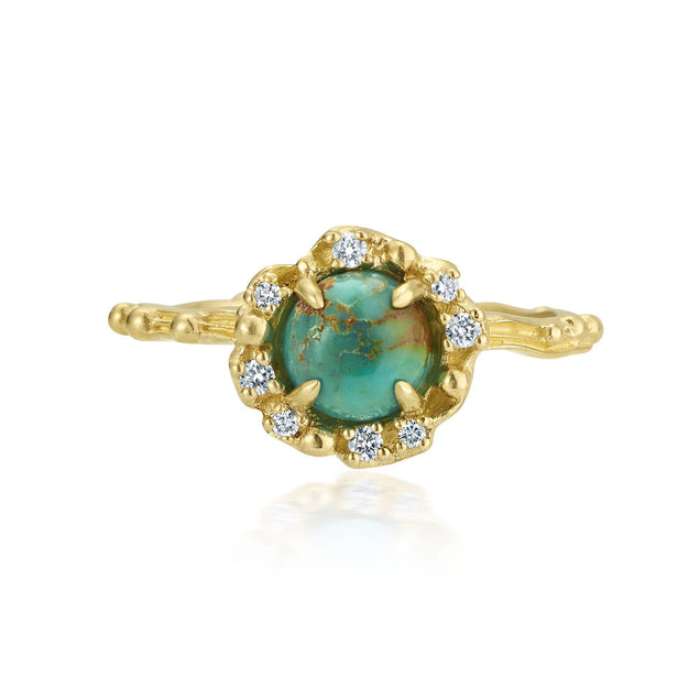 NEW Diamond Turquoise Water Ring Jewelry Bayou with Love 