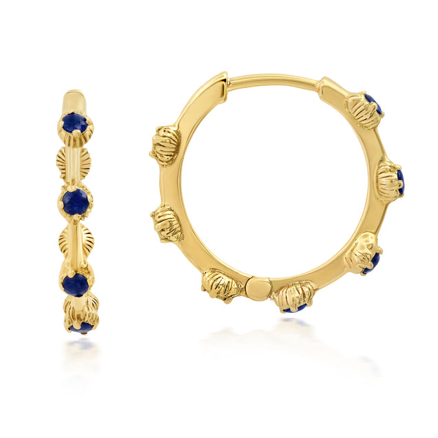 NEW Mini Sapphire Hoops Jewelry Bayou with Love 