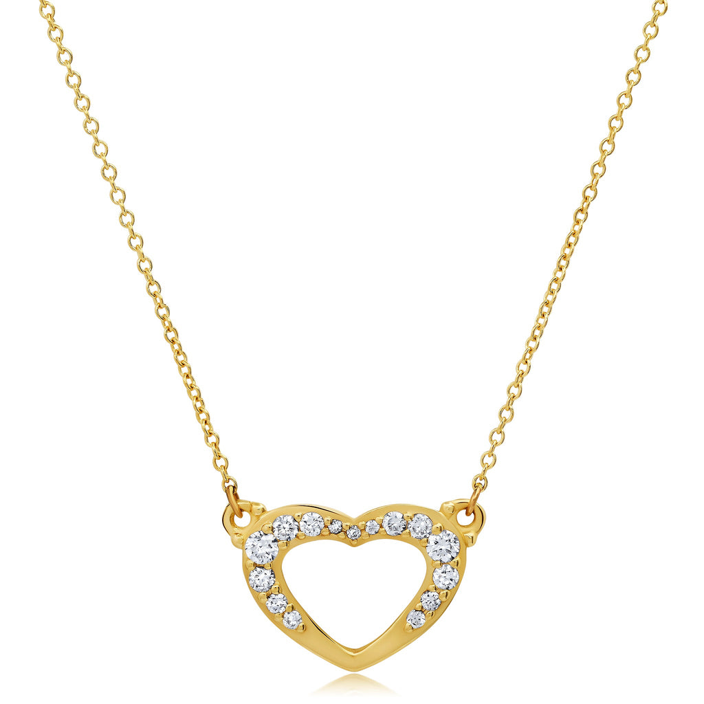 Diamond Heart Necklace // Bayou with Love