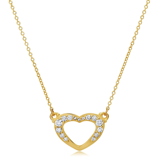 NEW Diamond Heart Necklace Jewelry Bayou with Love 