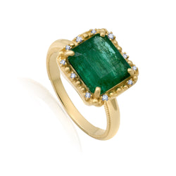 Large Emerald Water Ring Jewelry Bayou with Love 