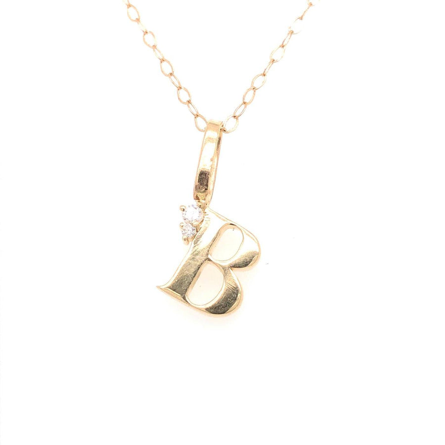 Gold and Diamond Initial Charms Jewelry Bayou with Love 