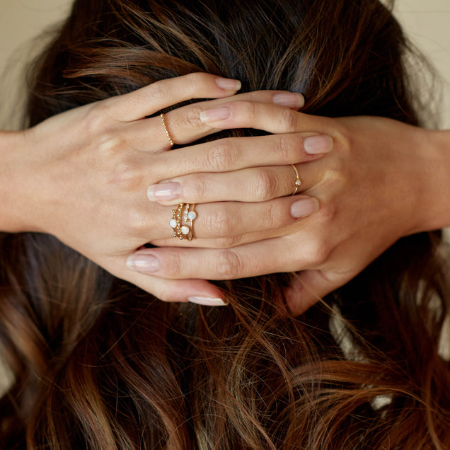 Gold Ball Ring (Bayou With Love x Dell) Jewelry Bayou with Love 