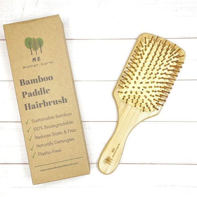 Bamboo Paddle Hairbrush Beauty Me Mother Earth 
