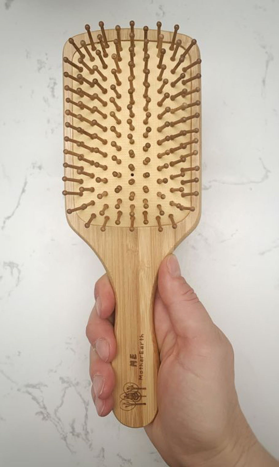 Bamboo Paddle Hairbrush Beauty Me Mother Earth 