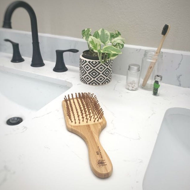 Bamboo Paddle Hairbrush Beauty Me Mother Earth 
