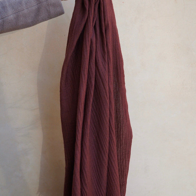 NEW Loom Woven Fine Wool Scarf | Plum scarves Bayou with Love 