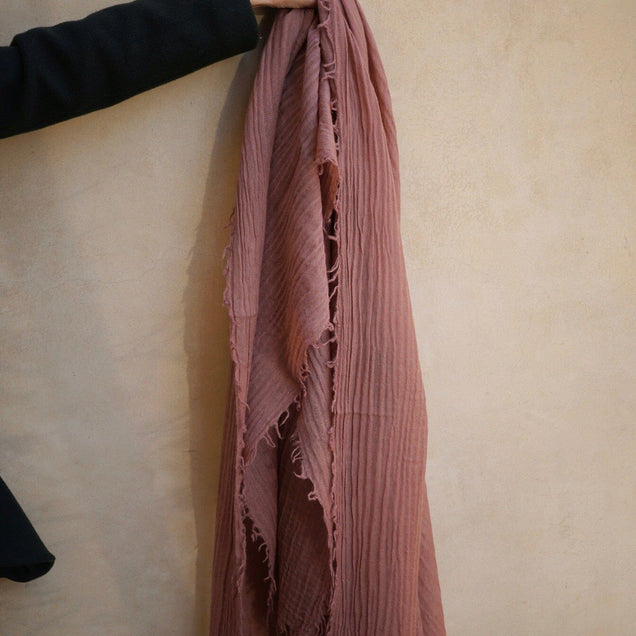 NEW Loom Woven Fine Wool Scarf | Dusty Rose scarves Bayou with Love 