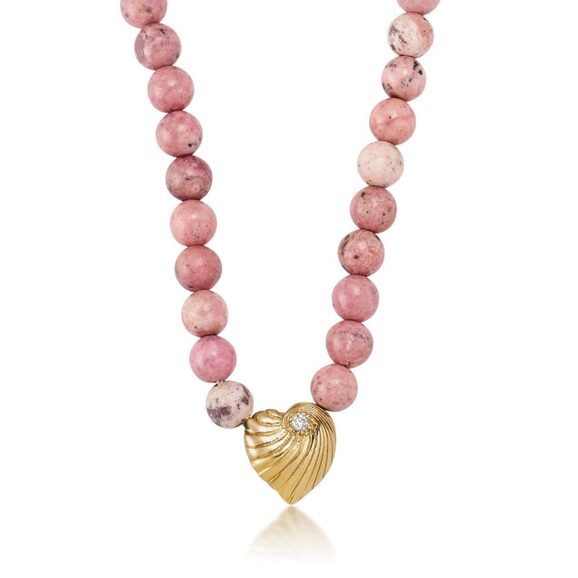 Beaded Bayou Heart Necklace Jewelry Bayou with Love 