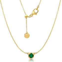 Mini Round Emerald Rattan Necklace Jewelry Bayou with Love 